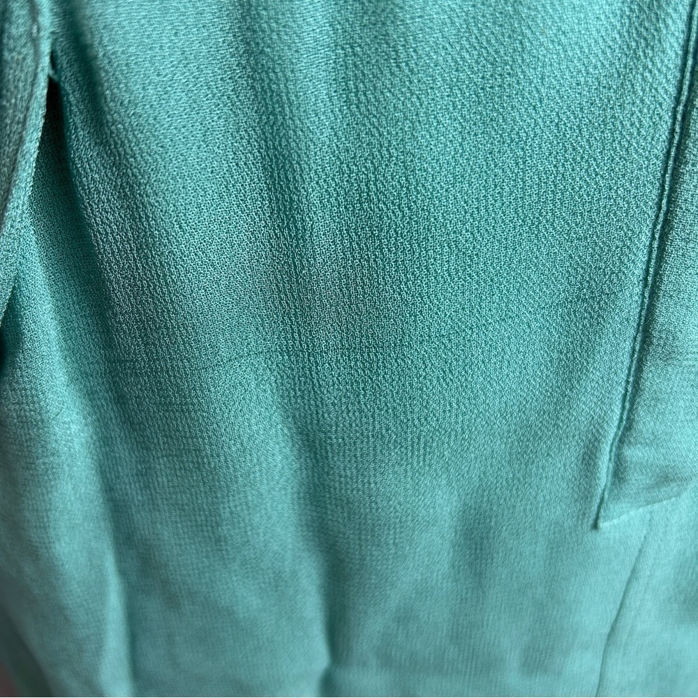 Escada Sport Dafari Chiffon Cap Sleeve Button Dress Size 34 Mint Green - Picture 11 of 15
